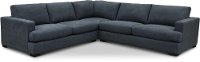 Contemporary Navy Blue 3 Piece Sectional Sofa - Colbie