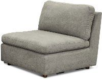Contemporary Gray Armless Chair - Carter