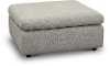 Contemporary Gray Ottoman - Carter