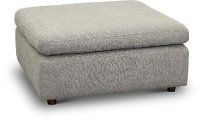 Contemporary Gray Ottoman - Carter