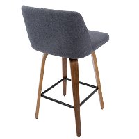 B26-TRNO2X-WLBU2 Mid Century Blue and Walnut Counter Height Stool (Set of 2) - Tintori-3