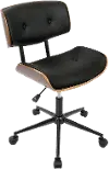 OC-JY-LMB-WL+BK Lombardi Black Office Chair