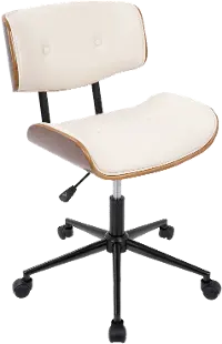 OC-JY-LMB-WL+CR Lombardi Mid Century Modern Office Chair