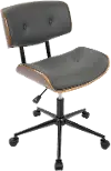 OC-JY-LMB WL+GY Lombardi Mid Century Modern Office Chair