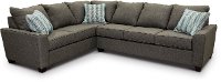 Charcoal Gray 2 Piece Sectional Sofa with RAF Sofa - Paxton