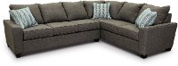 Charcoal Gray 2 Piece Sectional Sofa with LAF Sofa - Paxton