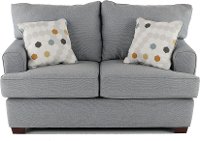 Contemporary Gray Loveseat - City