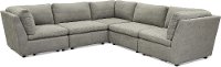 Contemporary Gray 5 Piece Sectional Sofa - Carter