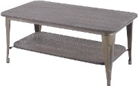 TC-OR1936-ANE Industrial Metal and Espresso Coffee Table - Oregon-3