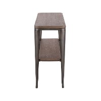 TBC-OR1648-AN+E Antique Metal and Espresso Bamboo Sofa Table - Oregon-2