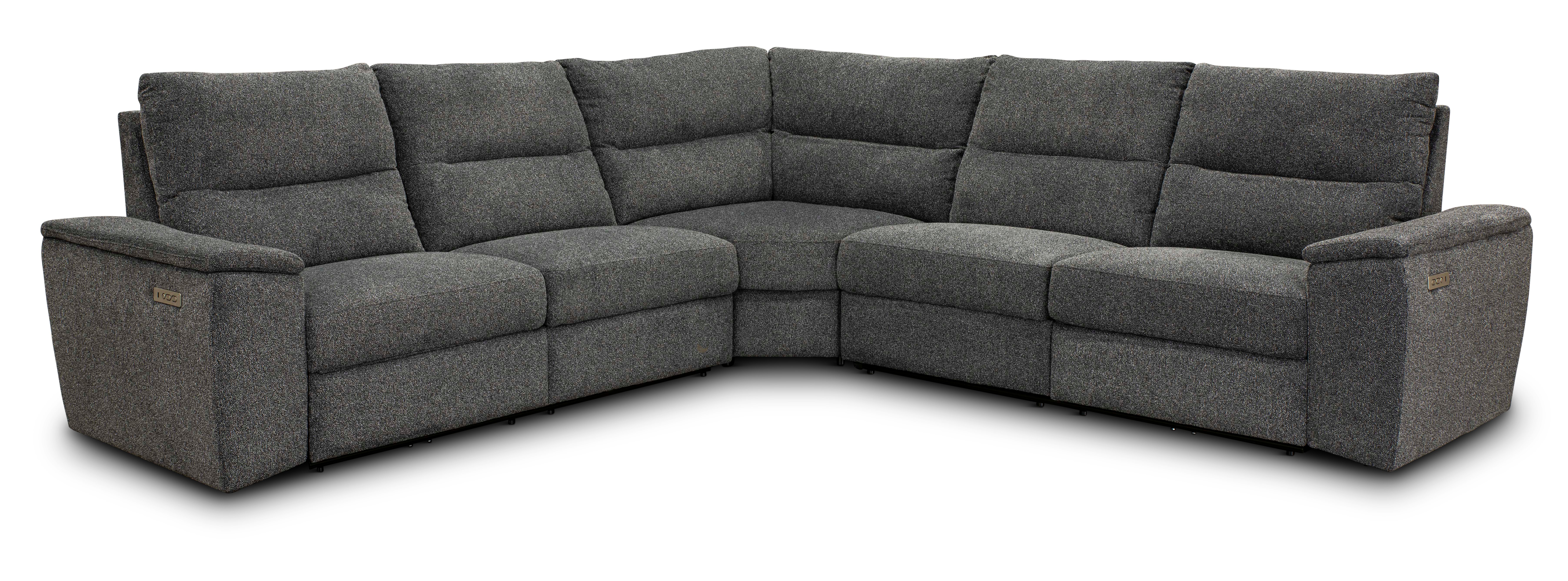 Cush Granite Gray 3 Piece Power Reclining Sectional Sofa-2
