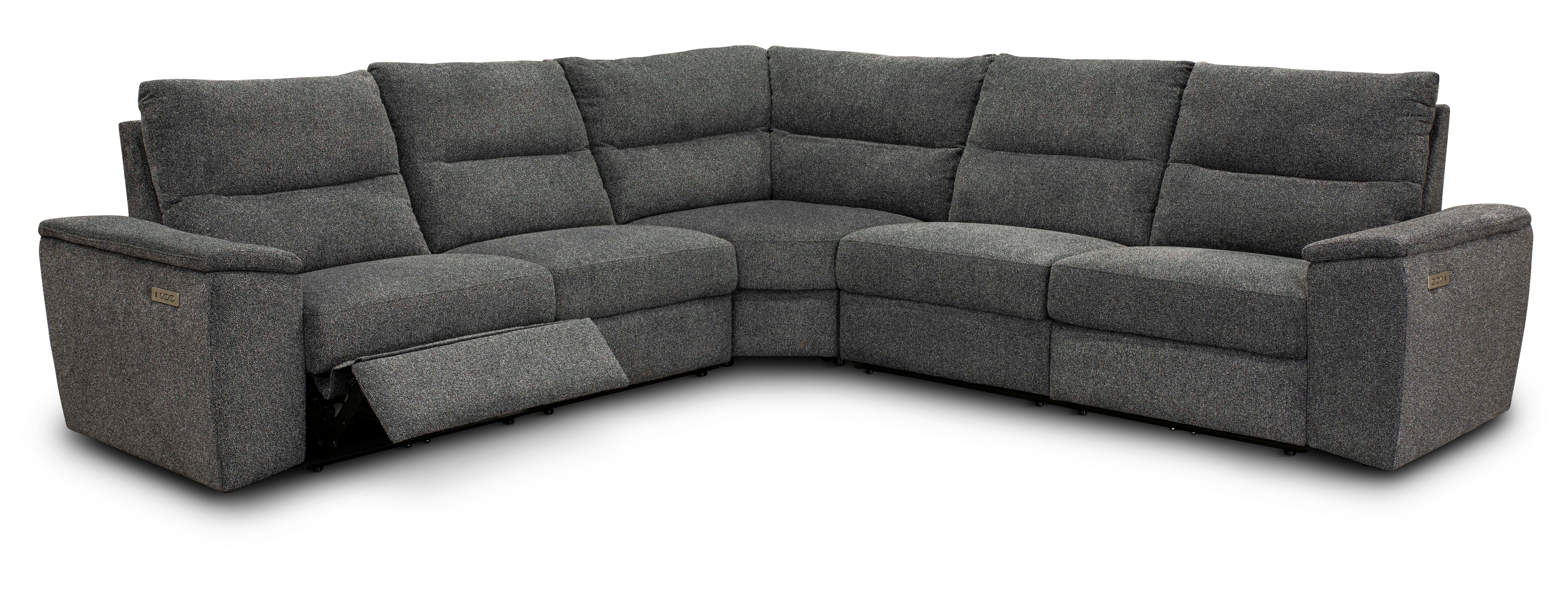 Cush Granite Gray 3 Piece Power Reclining Sectional Sofa-3