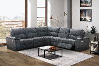 Granite Gray 3 Piece Power Reclining Sectional Sofa - Cush