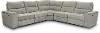 Cush Ash Gray 3 Piece Power Reclining Sectional