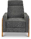 Modern Granite Gray Pushback Recliner - Cush