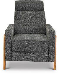 Modern Granite Gray Pushback Recliner - Cush