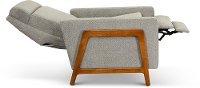 Modern Ash Gray Pushback Recliner - Cush-3
