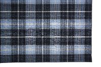 5 x 8 Medium Plaid Gray and Blue Indoor-Outdoor Rug - Crosby-3