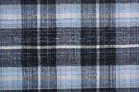 5 x 8 Medium Plaid Gray and Blue Indoor-Outdoor Rug - Crosby-5