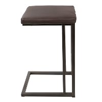 CS-RMN-AN+E2 Industrial Antique Metal and Brown 26 Inch Counter Height Stool (Set of 2) - Roman-2