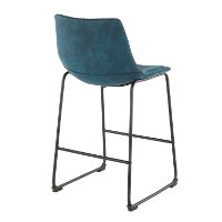 B26-DUKZ-BK+BU2 Blue and Black 26 Inch Counter Height Stool (Set of 2) - Duke-3