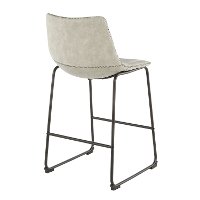 B26-DUKZ-BKLGY2 Light Gray and Black 26 Inch Counter Height Stool (Set of 2) - Duke-3