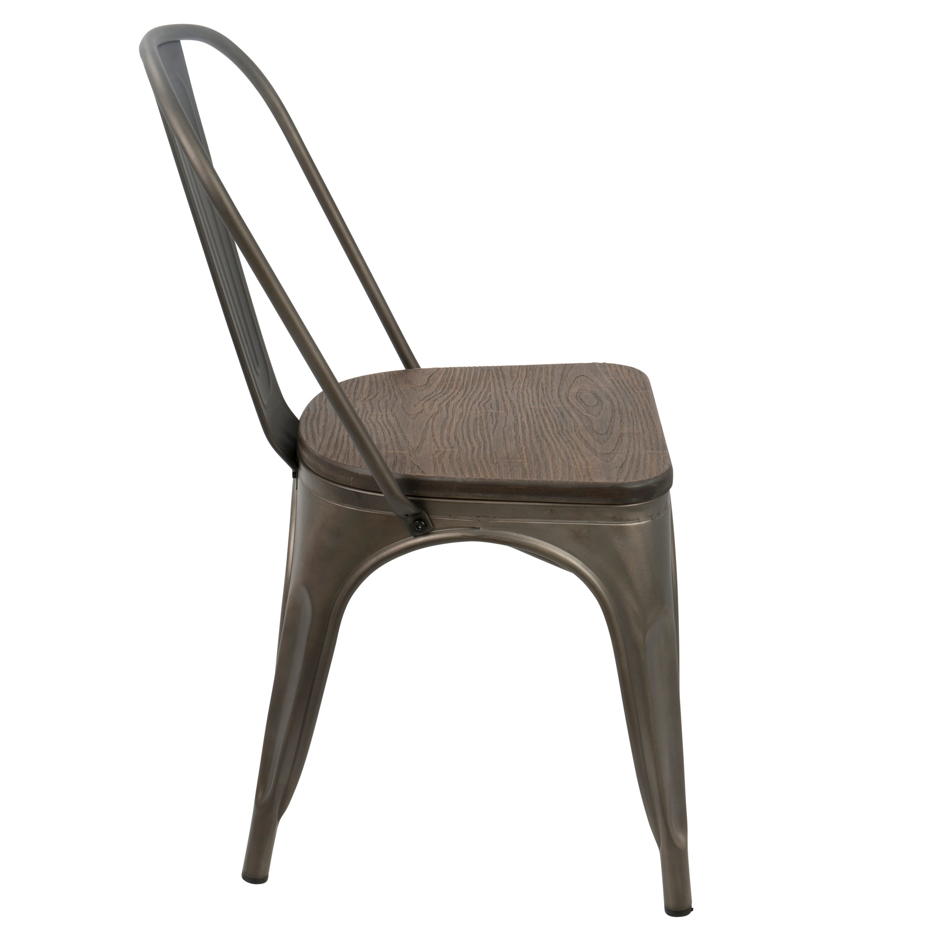 DC-TW-OR-DKESP2 Farmhouse Antique Brown Dining Room Chair (Set of 2) - Oregon-3