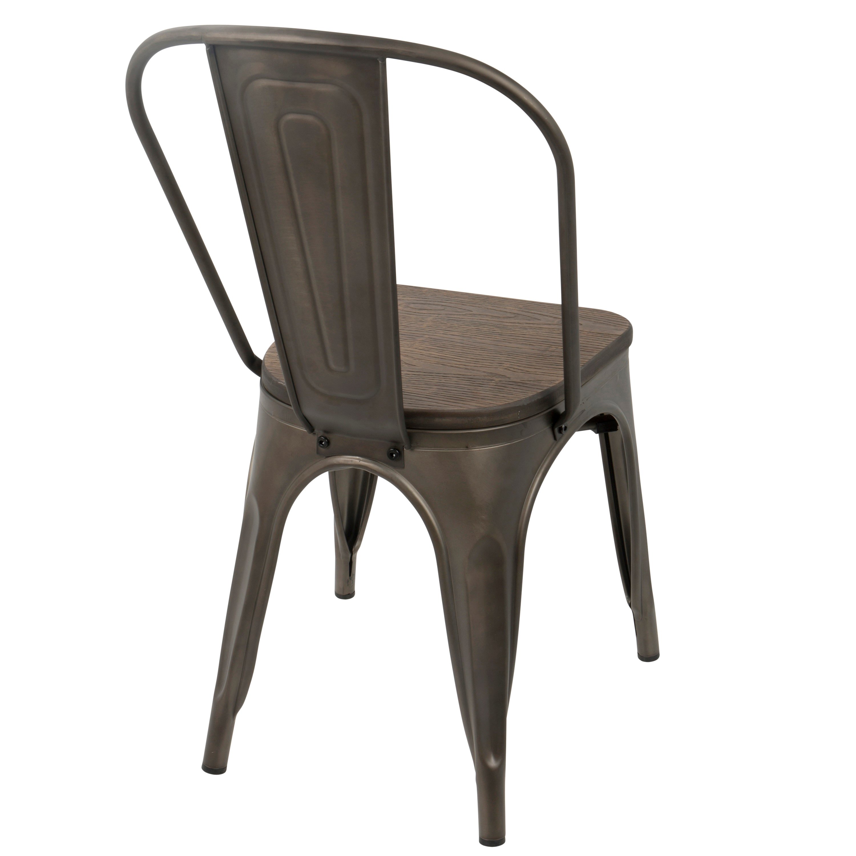 DC-TW-OR-DKESP2 Farmhouse Antique Brown Dining Room Chair (Set of 2) - Oregon-4