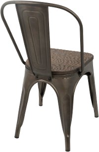 DC-TW-OR-DKESP2 Farmhouse Antique Brown Dining Room Chair (Set of 2) - Oregon-4