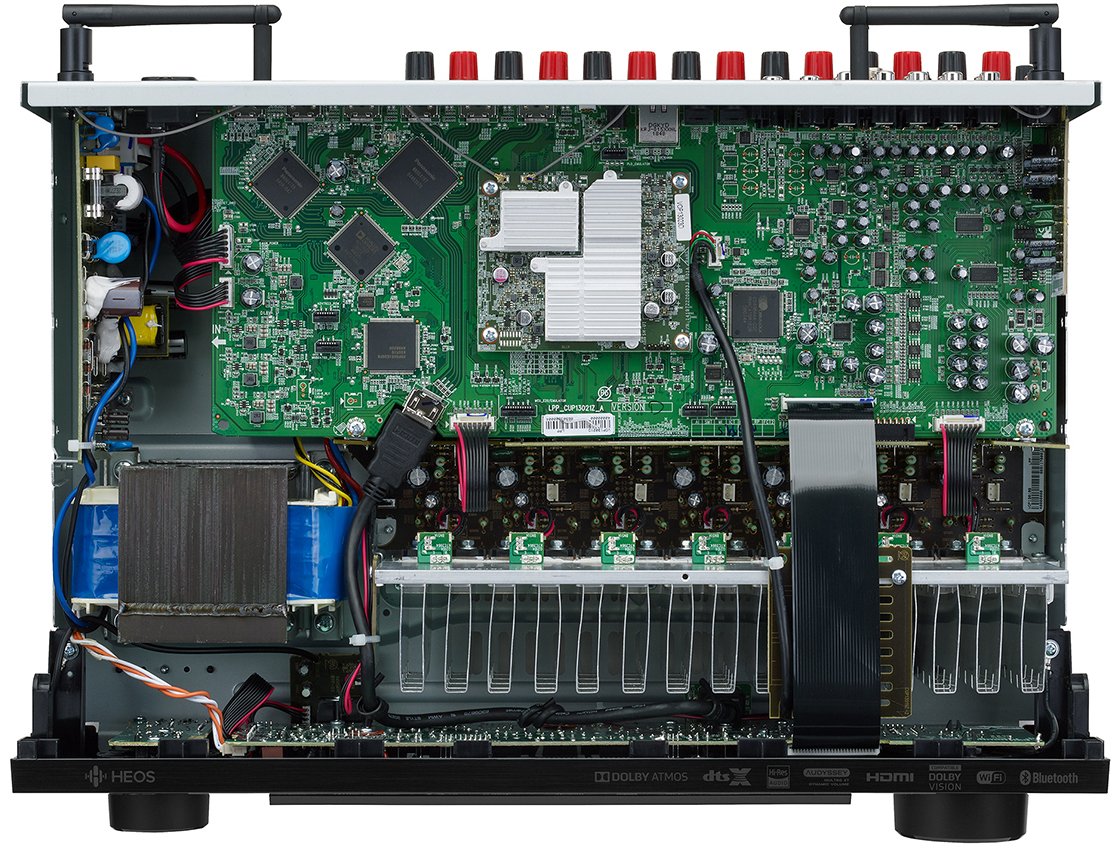 AVR-X1600H Denon 4K Ultra HD 7.2 Channel AV Receiver with 80W per Channel AVR-X1600H-6