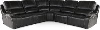 Cyclone Dark Gray Leather-Match 5 Piece Power Reclining Sectional Sofa - Potter