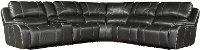 Cyclone Dark Gray 6 Piece Power Reclining Sectional Sofa - Potter-2