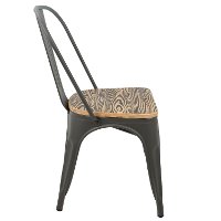 DC-TW-OR2 Farmhouse Gray and Brown Dining Room Chair (Set of 2) - Oregon-2
