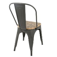 DC-TW-OR2 Farmhouse Gray and Brown Dining Room Chair (Set of 2) - Oregon-3