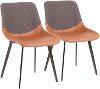 DC-OTLW-BKBNGY2 Industrial Gray and Brown Dining Room Chair (Set of 2) - Outlaw