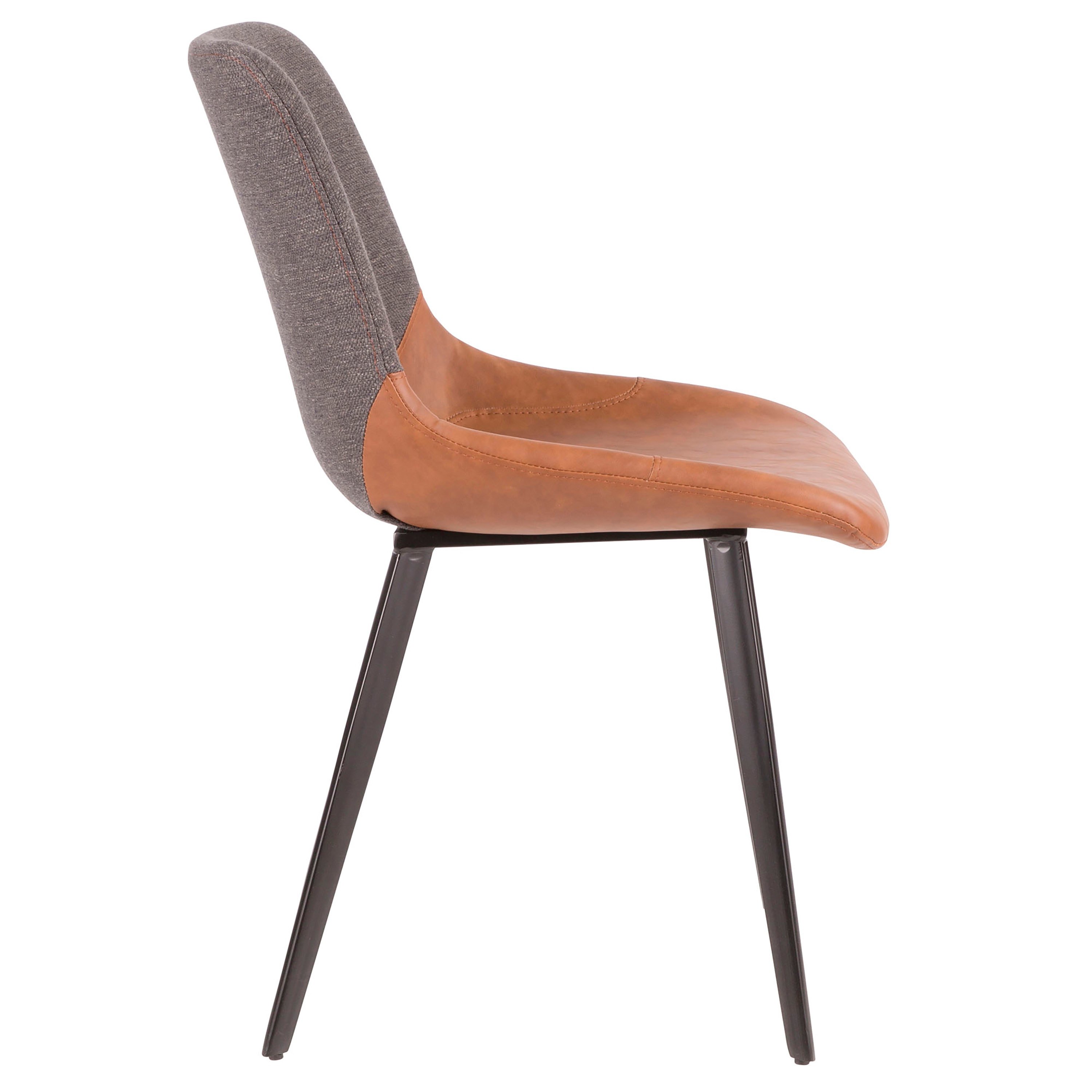 DC-OTLW-BKBNGY2 Industrial Gray and Brown Dining Room Chair (Set of 2) - Outlaw-2