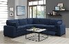 Navy Blue 5 Piece Power Reclining Sectional Sofa - Infinity
