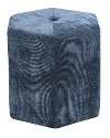Clearance Navy Blue Contemporary Cube Ottoman