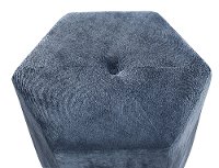Slate Blue Contemporary Cube Ottoman-2