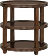 Honey Brown Round End Table - Bryant