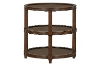 Honey Brown Round End Table - Bryant-2