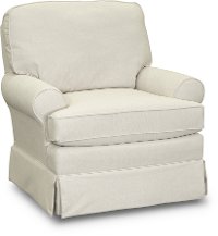 Off White Eggshell Swivel Glider - Quinn