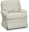 Cream and Gray Dove Swivel Glider - Quinn
