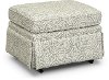 Cream and Gray Dove Glide Ottoman - Quinn