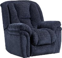 Pheasant Blue Power Rocker Recliner - Showbiz