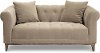 Traditional Shitake Brown Loveseat - Marcella