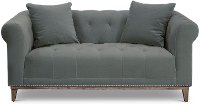 Traditional Slate Gray Loveseat - Marcella