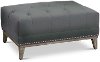 Clearance Traditional Slate Gray Ottoman - Marcella