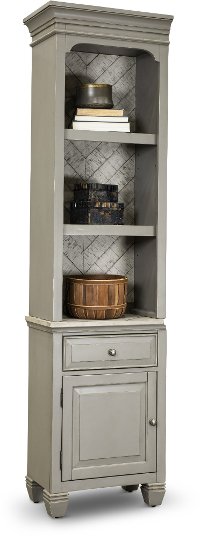 Gray 3 Piece Fireplace Entertainment Center - Jordan-4