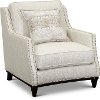 Traditional Light Gray Chair - Ava